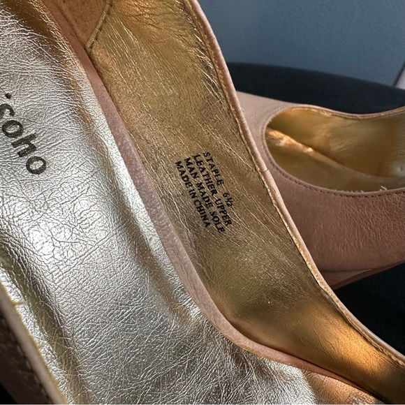 Zigisoho Staple Platform Heels in Nude - Picture 7 of 8